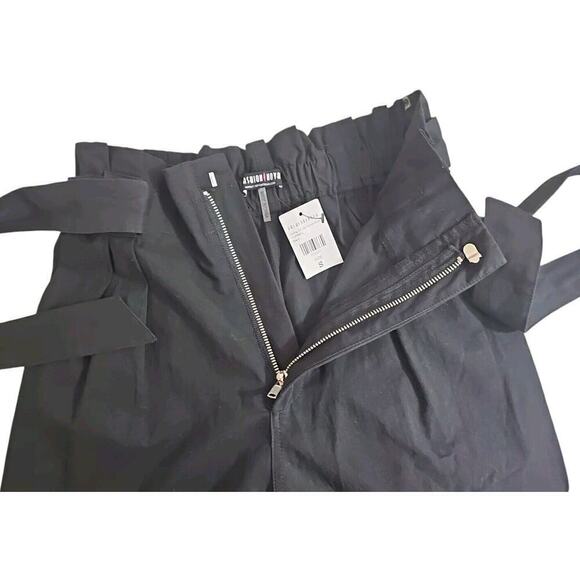 Fashion Nova ~Woman Size S~ Black Track Jogger Pants 100% Cotton NWT. - Picture 2 of 11